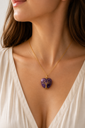 Collier Améthyste Naturelle – Arbre de Vie