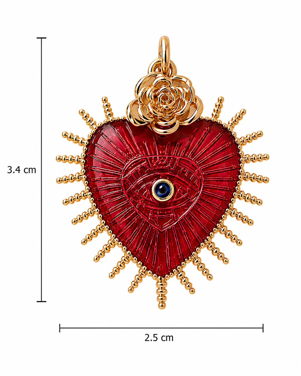 Sacred Heart Pendant Necklace