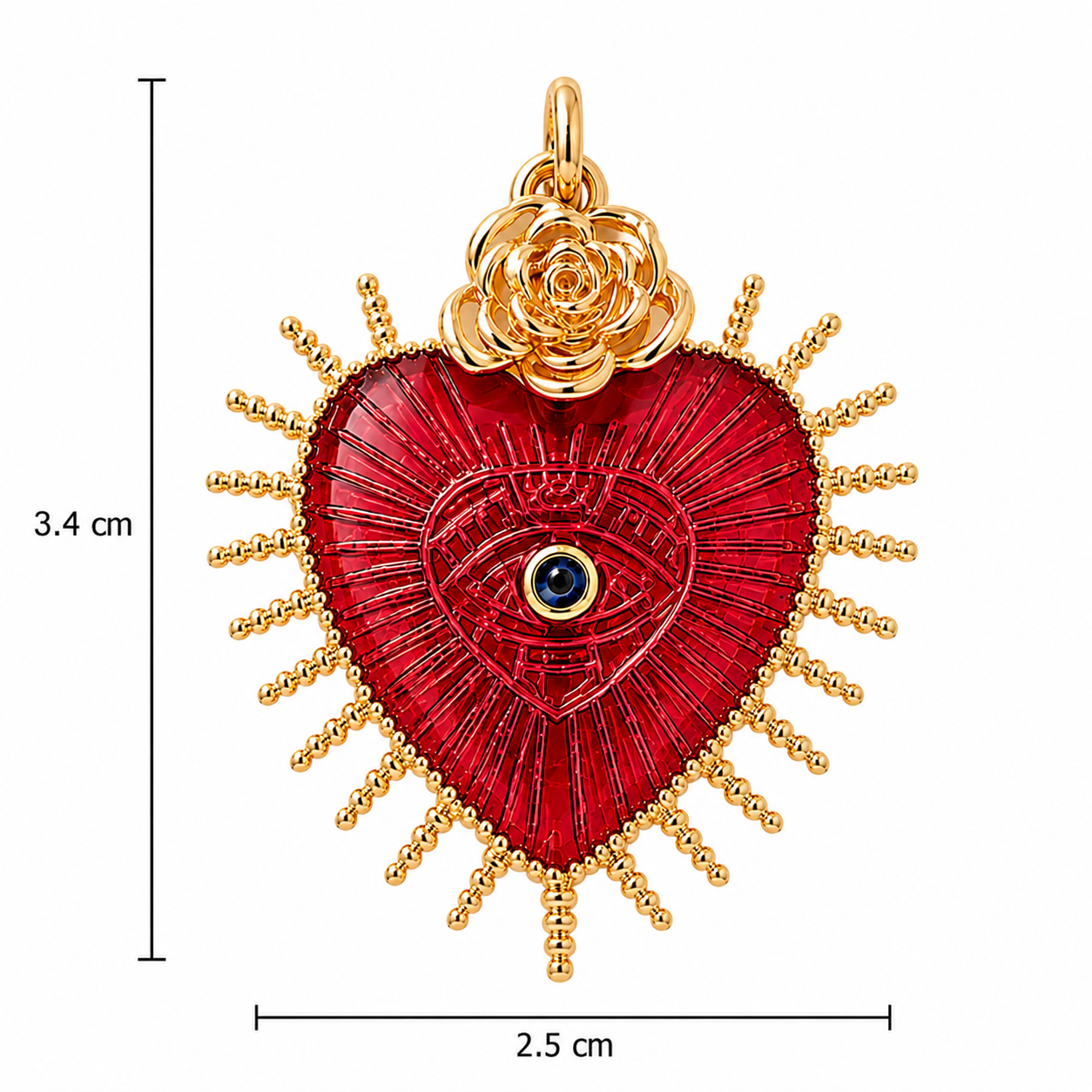Sacred Heart Pendant Necklace
