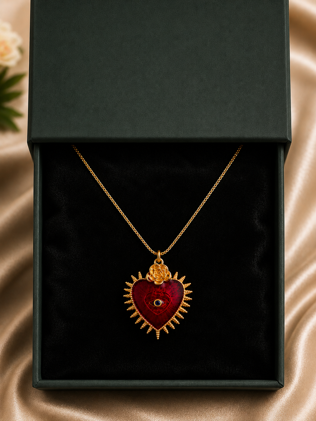 Sacred Heart Pendant Necklace