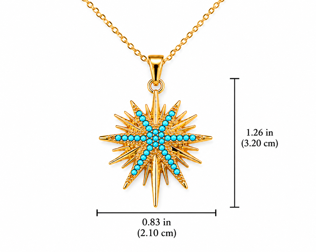 Golden North Star Necklace