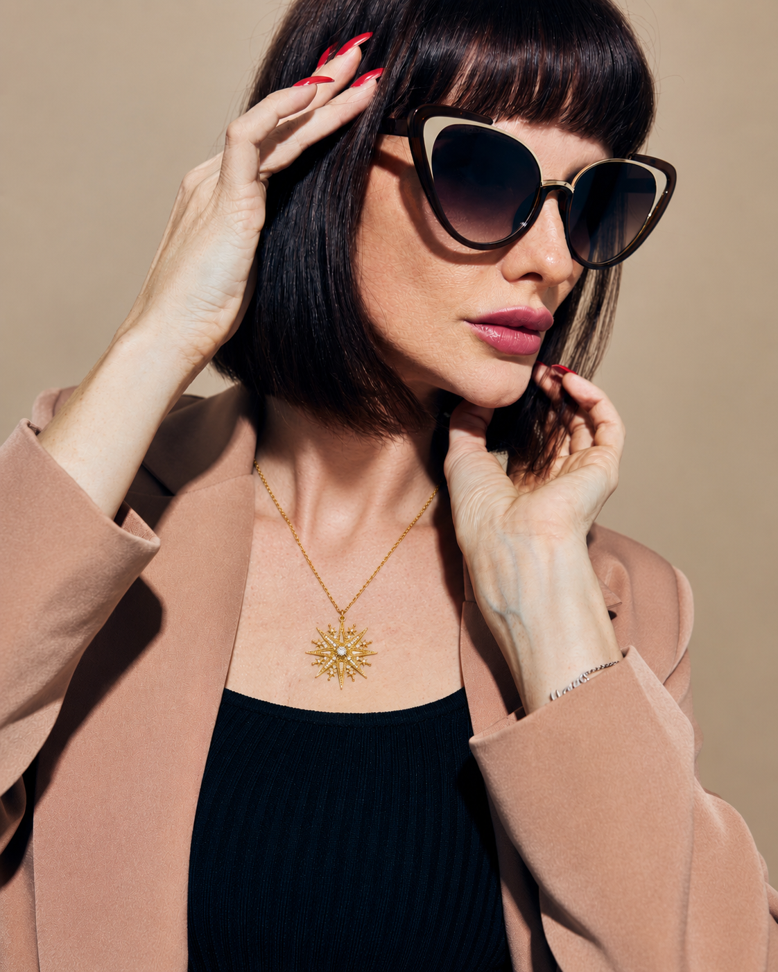 Golden North Star Necklace
