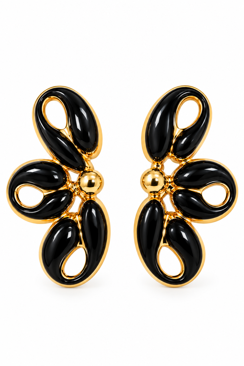 Boucles d’oreilles Elara – Marron