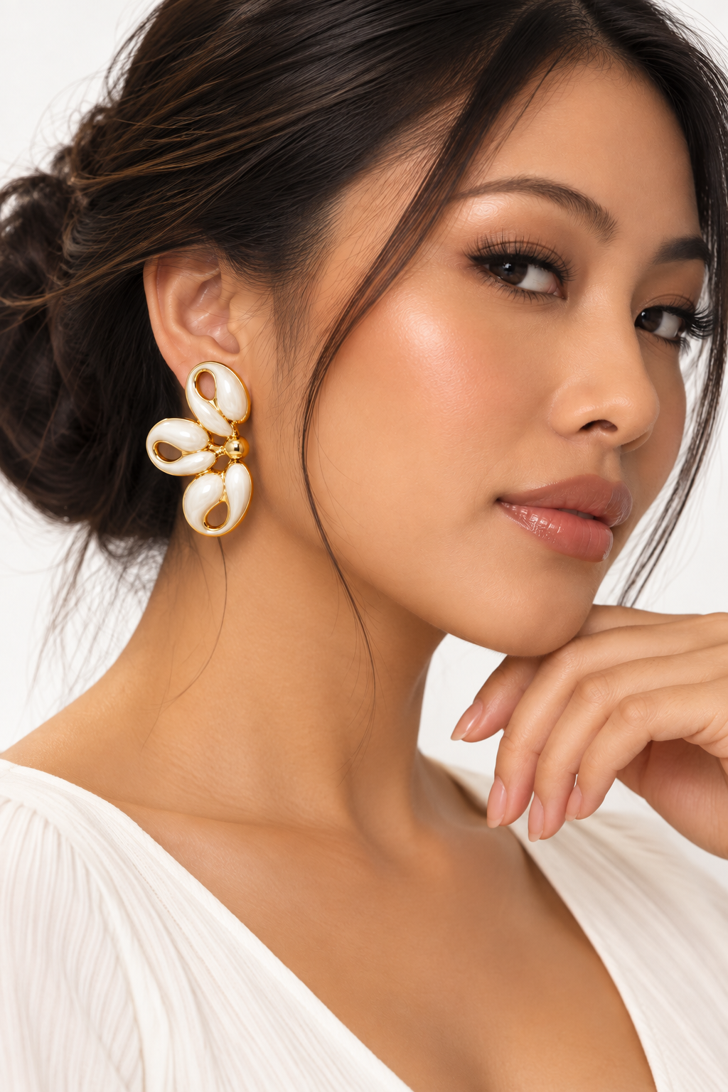 Boucles d’oreilles Elara – Marron