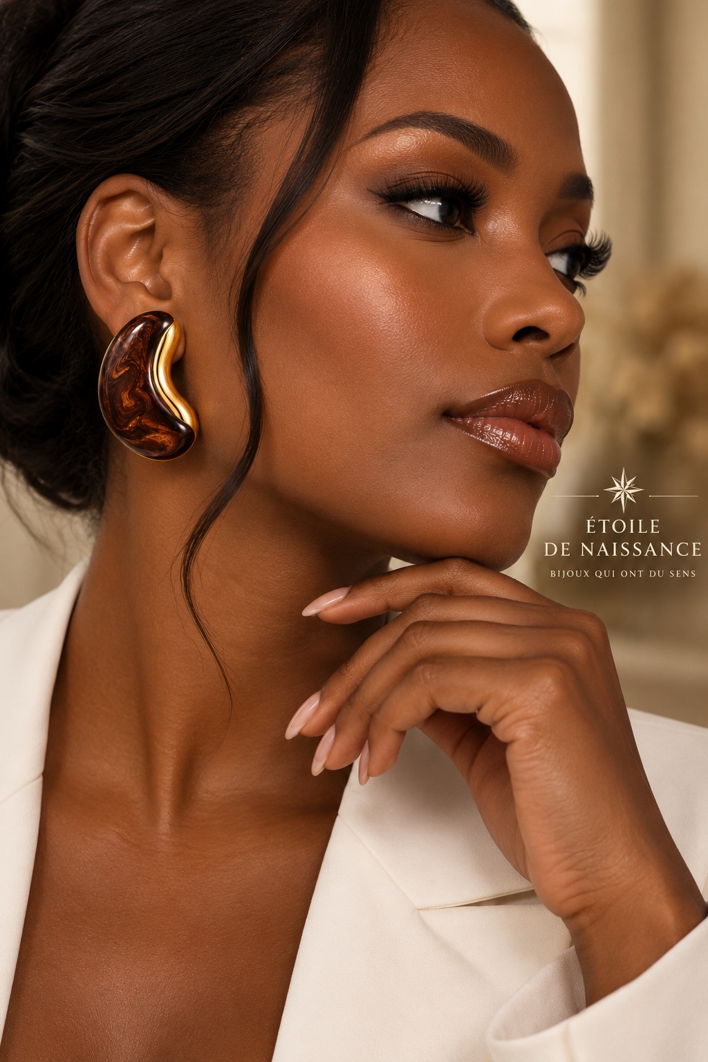 Boucles d’oreilles Gaïa – Design Sculptural