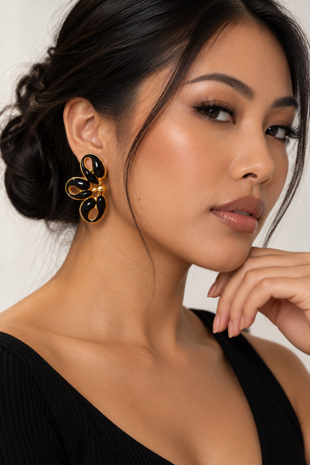 Boucles d’oreilles Elara – Marron