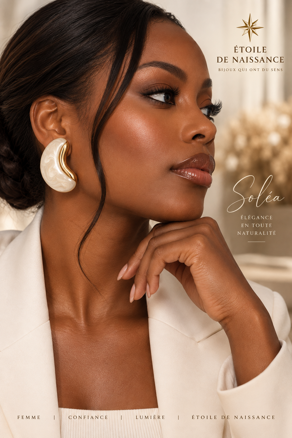 Boucles d’oreilles Gaïa – Design Sculptural