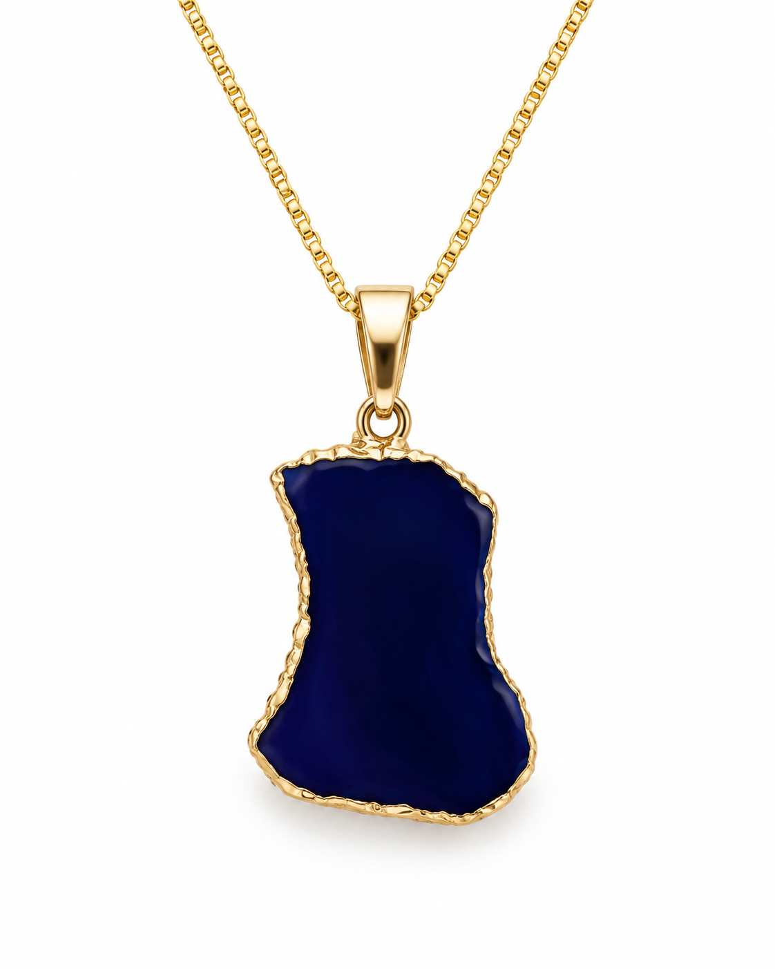 Collier Agate Bleue – Sérénité & Élégance