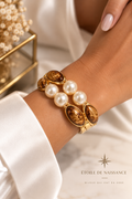Bracelet Éloria – Perles & Éclat Doré