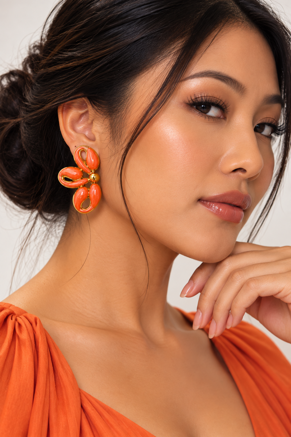 Boucles d’oreilles Elara – Marron